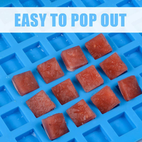 Moule Carré en Silicone de Résine à 126 Trous, Écologique et Flexible, Outil de Cuisson Domestique pour Mini Cubes – Options OEM/ODM Disponibles