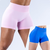 Shorts de sport à compression personnalisés pour femmes, à séchage rapide, taille mi-haute, en nylon, pour le fitness, le yoga et l'entraînement