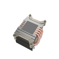 Lga2011 2u Cpu Heatsink ailettes en aluminium avec 4 caloducs 150w Tdp 12v 4pin Pwm Lga 2011 Cpu Cooler pour processeur de serveur