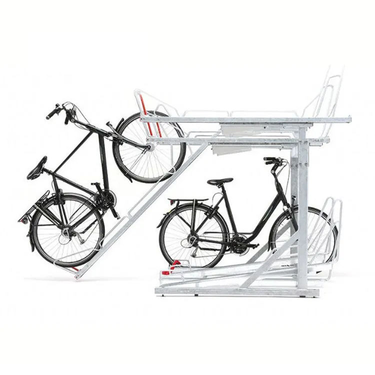 bike racks - stackable bike racks Images High Quality... Double Stacking Parking Two Tier Cycle Bicycle Rack Double Display l ...