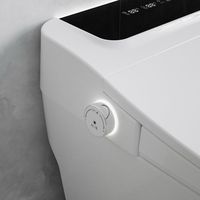 Wealwell Sanitaire de Luxe WC Bidet Intelligent Économe en Énergie avec Télécommande, Cuvette Allongée, Siège Chauffant, Fixation au Sol