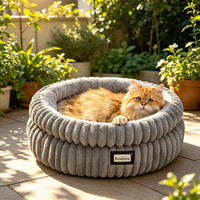 Meilleures ventes - Lit rond pour chien XL, confortable, antidérapant, en fausse fourrure, classique, moderne, écologique, de luxe, pour chats et chiens, à utiliser en intérieur