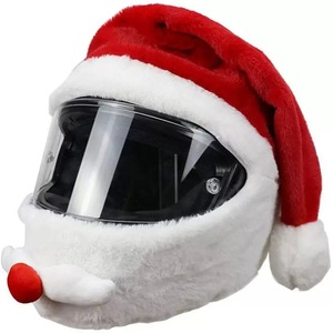 <b>Christmas</b> Santa Motorcycle Helmet Cover Nativity Helmet Cover Santa Claus Xmas <b>Hat</b> Decoration Accessories for Men/ Women - Product Image 1