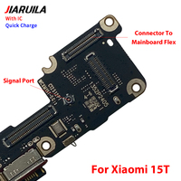 40% de Descuento en Placa de Puerto de Carga de Repuesto para Xiaomi 15T 15 Pro, Conector de Carga Flexible para Teléfono Móvil, Cables Flexibles, Descuento por Volumen