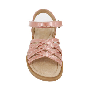 Sandalo estivo con cinturino incrociato in pelle con fibbia piatta cinturino con punta aperta <span class=keywords><strong>sandali</strong></span> romani <span class=keywords><strong>sandali</strong></span> per <span class=keywords><strong>bambina</strong></span> per bambini - Product Image 4