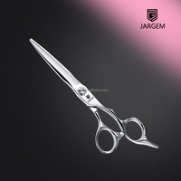 Ciseaux de barbier professionnels en argent brillant de 6 pouces, nouvelle conception, ciseaux japonais pour couper les cheveux, kit d'outils de barbier pour l'éclaircissage