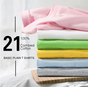 T-shirts en coton uni pour l'été, vente en gros, impression de logo personnalisé, t-shirt pour homme, personnalisation, t-shirt doux grande taille pour homme - Product Image 3