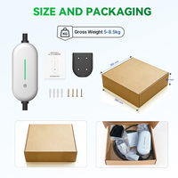 Chargeur EV portable Gocean New C2 PRO IP65 GB/T Type 2 16A réglable 3,5 kW avec prise de courant personnalisable et câble de 5 m