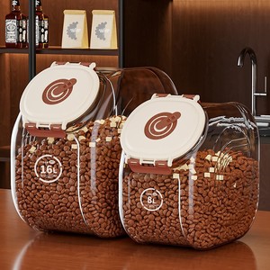 Contenedor de Almacenamiento de Alimentos para Mascotas de Gran Capacidad de 16L, Hermético y a Prueba de Humedad, Suministros para Mascotas - Product Image 2