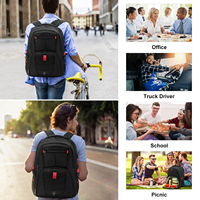 Sac à dos pour ordinateur portable LOVEVOOK pour hommes, grande capacité, pour le collège, les affaires, résistant à l'eau, antivol, sac à dos de travail, logo personnalisé approuvé