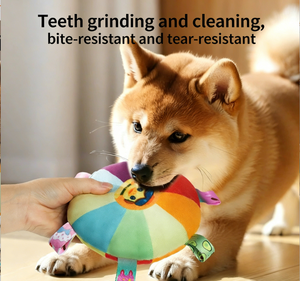 Peluche interactive et écologique pour chien avec fonction de nettoyage des dents et design de dessin animé - Product Image 3