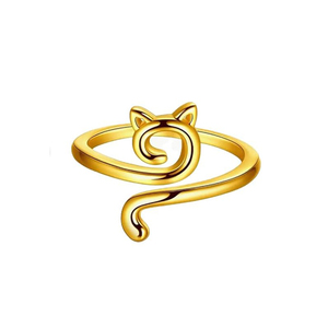 Anillo de lazo de ganchillo tejido para dedos Guía de hilo abierto de metal Anillos de ganchillo Soportes de dedales de tejido trenzado ajustable - Product Image 1