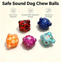 Juguetes para Perros con Forma de Oso, de TPR, con Sonido, Resistentes a Mordidas, Interactivos, Surtidos para Diversas Festividades