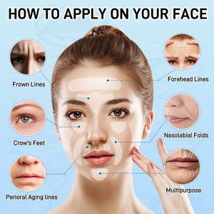 Parches Faciales Antiarrugas de Silicona Personalizados para Frente y Cuello, Adhesivos Instantáneos para Reducir Arrugas - Product Image 4