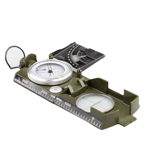 Xixning ngoài trời Cắm Trại Đi Bộ Đường Dài la bàn chiến thuật với huỳnh quang quay số Kẽm hợp kim đa chức năng với mức độ đo độ nghiêng Cai Trị - Product Image 5
