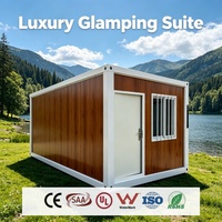 Casa Contenedor de Lujo con Ventanas de Vidrio de Piso a Techo y Fachada con Acabado de Madera para Alquiler en Resorts de Montaña y Villas (ROI)