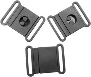 Sangle de 1 "en plastique noir avec boucle de soutien-gorge détachable pour chat et chien Pièces détachées pour harnais Accessoires - Product Image 3