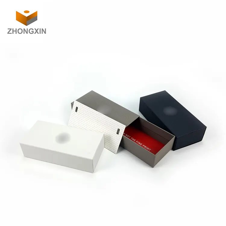 एक बंद सेवा साधारण कागज आयत दराज शैली धूप का चश्मा कलम जूते फोन पैकेजिंग बॉक्स थोक उपहार बॉक्स