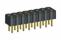 Connecteur femelle-mâle 0,1 " (2,54 mm) à profil bas / à broches courtes