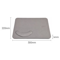 Alas Mouse Pengisi Daya Nirkabel Premium Ergonomis 10W Dengan Sandaran Pergelangan Tangan Kulit