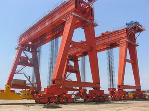 Grúa pórtico de doble viga para estacionamiento ferroviario, movilizador de carga intermodal, grúa pórtico rodante sobre rieles de 5t-300t - Product Image 6