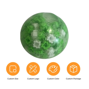 Venta al por mayor de fábrica: Pelota de plástico de rebote lento de 6 cm para construcción, pelota suave de descompresión y ventilación - Product Image 2