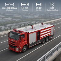 Nouveau camion-citerne à eau diesel 350 CV Euro 6 8x4, capacité de 25 000 litres, avec moniteur PS70 pour la lutte contre les incendies d'urgence