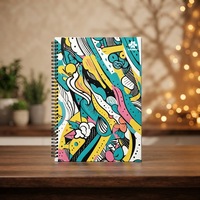 Cahier d'exercices A4 de luxe à double spirale, vente directe d'usine, pour l'école et le bureau
