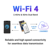 Mini module Bluetooth Wifi double cœur IoT sans fil le plus petit, RTL8720 BLE 5.0 Wi-Fi 4 Combo 2.4G/5G UART/SPI/I2C