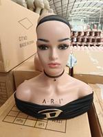 Modèles en plastique en gros avec des formes de visage asiatiques, perruques utilisées dans les salons de beauté, modèles de tête pour spectacles de cosplay, filles avec perruques de tête de mannequin