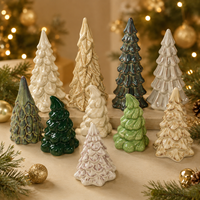 Moderner Keramik Mittelgroßer Stehender Fichten-Weihnachtsbaum Maßgefertigte Tischdekoration Umweltfreundlich Hochwertig Realistisch
