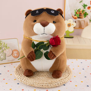 Magnate de <span class=keywords><strong>la</strong></span> Marmota creativo y humorístico con flores, caqui, Delfín de agua, muñeco de peluche, regalos de cumpleaños para niños - Product Image 5
