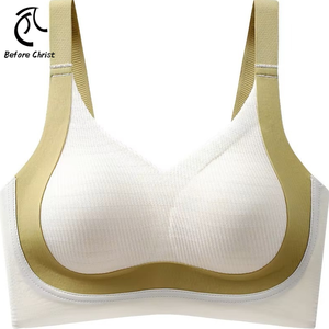 Ropa interior deportiva de verano para <span class=keywords><strong>mujer</strong></span>, sujetador fino sin rastro Estilo <span class=keywords><strong>Chaleco</strong></span>, anillo sin Acero, realce para pecho grande, diseño hermoso y fresco Plus - Product Image 1