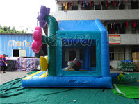 Château gonflable à motif floral en carton, très populaire, pour enfants, avec obstacles, personnalisable, pour fêtes en extérieur et jeux de jardin
