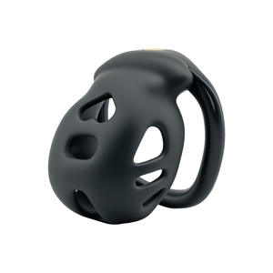 Короткие розовые черные мужские клетка целомудрия невидимые дуговые кольца дышащие легко чистить петух замок мужской рабский тело удерживающее устройство игрушка - Product Image 2