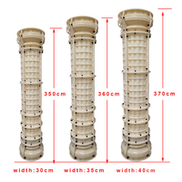 Forme spirale décorative en plastique Moule pour colonne ronde en béton Colonne Colonne Coulée Maison en ciment poteau décoratif Formulaires préfabriqués
