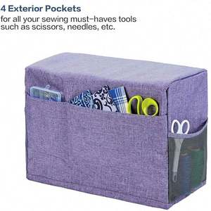 Free Sample <b>Automatic</b> <b>Sewing</b> <b>Machine</b> Parts Supplies Storage Dust Pouch Roll Top <b>Sewing</b> <b>Machine</b> Cover Bags - Product Image 3