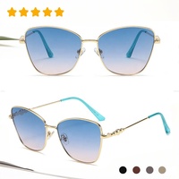 Dernières tendances de la mode, lunettes de soleil de marque, vente en gros, lunettes de soleil de luxe élégantes, surdimensionnées, monture carrée en métal, dégradé, pour femmes