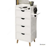Armoire à outils pour salon de coiffure avec serrure et tiroirs, construction métallique, chariot de salon commercial, design moderne