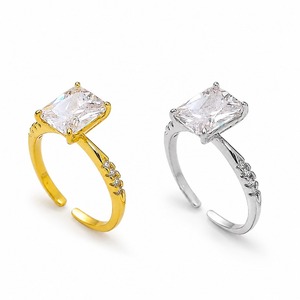 Anello Aperto Sottile con Dettaglio Scintillante, Design Delicato, Accessori di Moda per Donne - Product Image 6