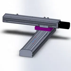 Module de glissière de guidage de mouvement de glissière linéaire d'entraînement de vis à billes de haute précision de 220mm de largeur avec bloc coulissant pour le système de CNC de portique XYZ