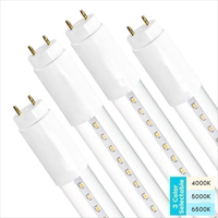 DE EU Warehouse CE ROHS T8 lampu Led dalam ruangan kantor 210lm/W 180lm/W 60 120 150cm kaca T8 lampu tabung Led