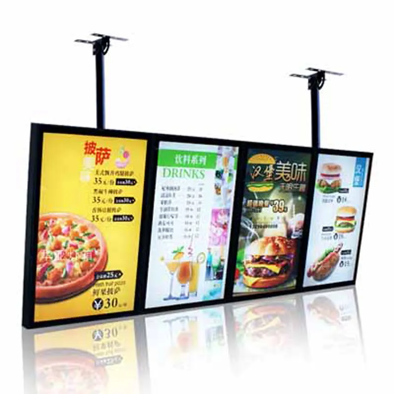 Tablero de señal Digital para restaurante, carteles de menú para tienda de cuidado, restaurante