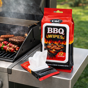 Salviette Extra Spesse per Pulizia Barbecue Multiuso, Ricarica con Punti Adesivi - Product Image 4