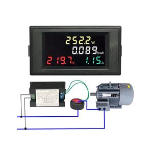 Compteur de puissance CA AC40-300V 100A voltmètre numérique ampèremètre couleur panneau d'affichage LCD <span class=keywords><strong>Watt</strong></span> moniteur d'énergie active pour l'énergie - Product Image 6