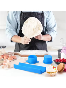 Nuevo Set de Moldes Circulares para Pasteles y Galletas con Bandeja, Utensilios de Repostería de Plástico con Bloques de Color - Product Image 3