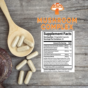 Supplément de cerveau végétalien pour soutenir le système immunitaire et la santé du cerveau Capsule organique de champignons nootropiques - Product Image 2