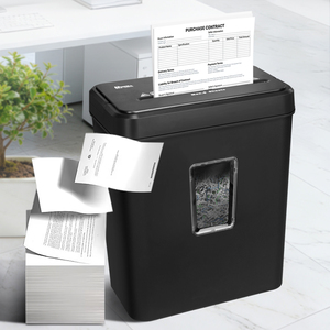 Déchiqueteuse <span class=keywords><strong>de</strong></span> documents électrique Dowell DWS-858cc, format A4 standard, 8 feuilles, coupe transversale, pour la maison et le bureau, capacité inférieure à 50L - Product Image 2