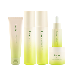 Icesea - Set de Solución Herbal Antienvejecimiento para el Acné Facial con Árbol de Té Australiano - Kit de Cuidado Diario para Reducir la Grasa de la Piel para Adultos, Todo Tipo de Piel - Product Image 1