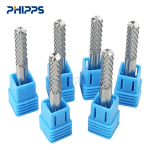 Chất lượng cao 3.175 mét kim loại khắc máy cắt công cụ cắt carbide Ngô phay Cutter CNC Ngô răng End Mill cho PCB